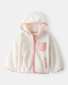 Toddler Sherpa Zip-Up Jacket, image 1 of 3 slides