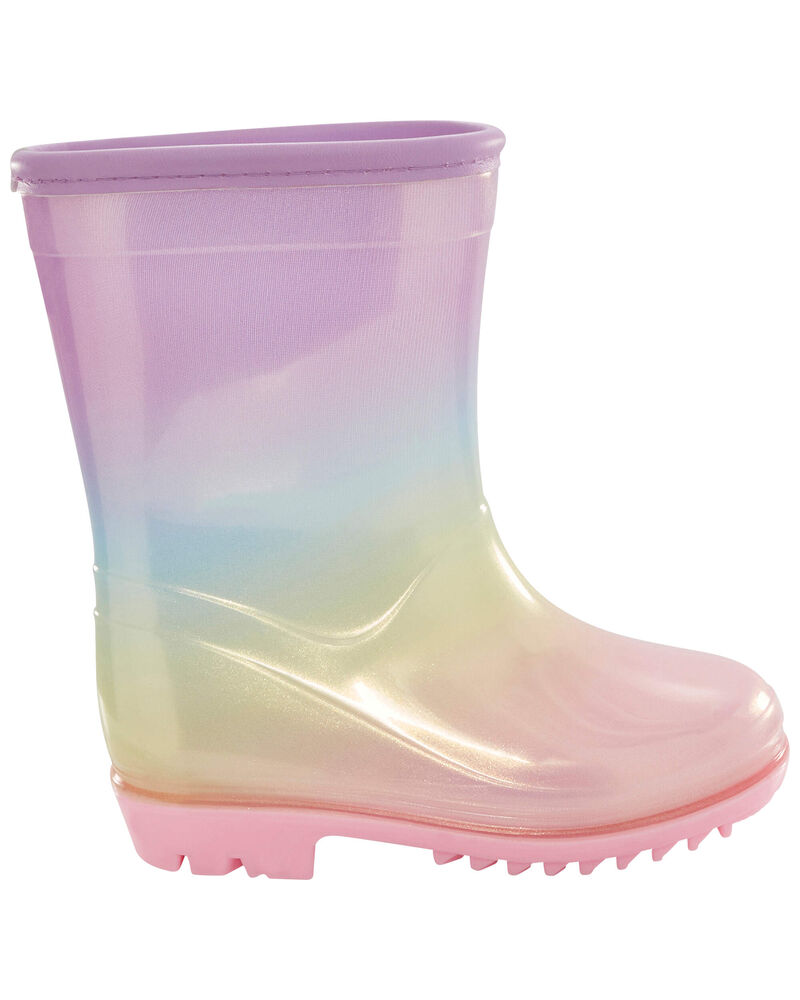 Toddler Rainbow Rain Boots, image 2 of 7 slides