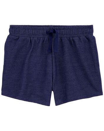 Kid Knit Denim Pull-On French Terry Shorts, 