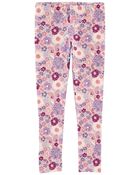 Floral Print Jersey Leggings, image 1 of 2 slides