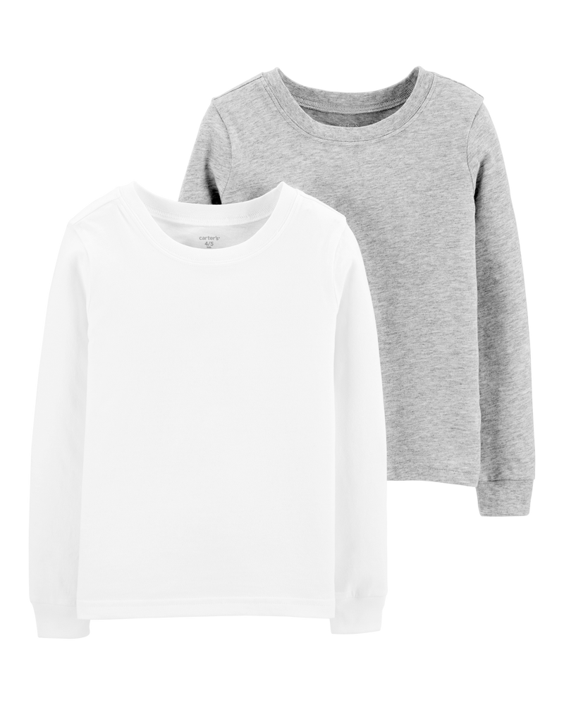 2-Pack Long-Sleeve Undershirts, image 1 of 3 slides