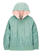 Girls Fleece-Lined Midweight Bomber Jacket - Green, image 1 of 3 slides