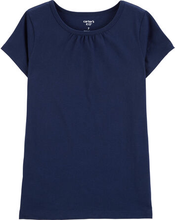 Navy Cotton Tee, 