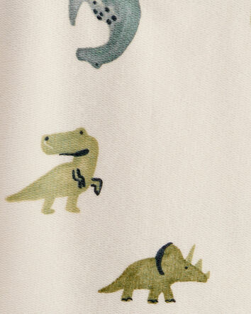 Toddler Boy Dinosaur French Terry Long-Sleeve Tee & Pant Set - Ivory, 