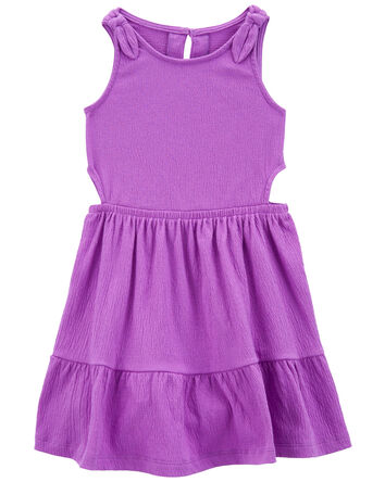 Toddler Knit Gauze Casual Dress, 