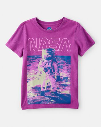 Kid NASA Space Short-Sleeve Graphic Tee - Purple, 