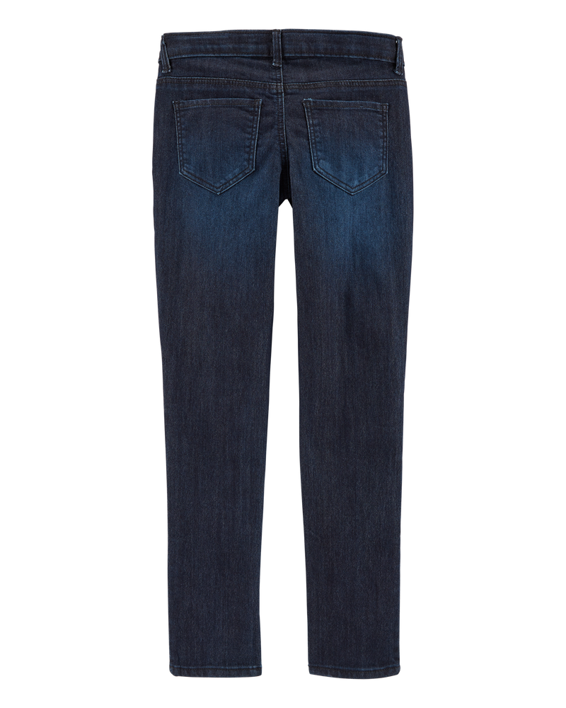 Kid Dark Wash Skinny-Leg Jeans, image 2 of 3 slides