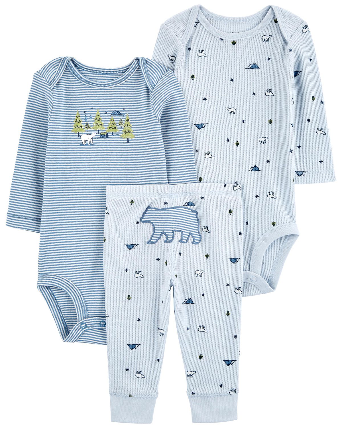 Blue Baby 3Piece Bear Little Character Set