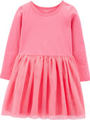 Hot Pink - Baby Tutu Jersey Dress
