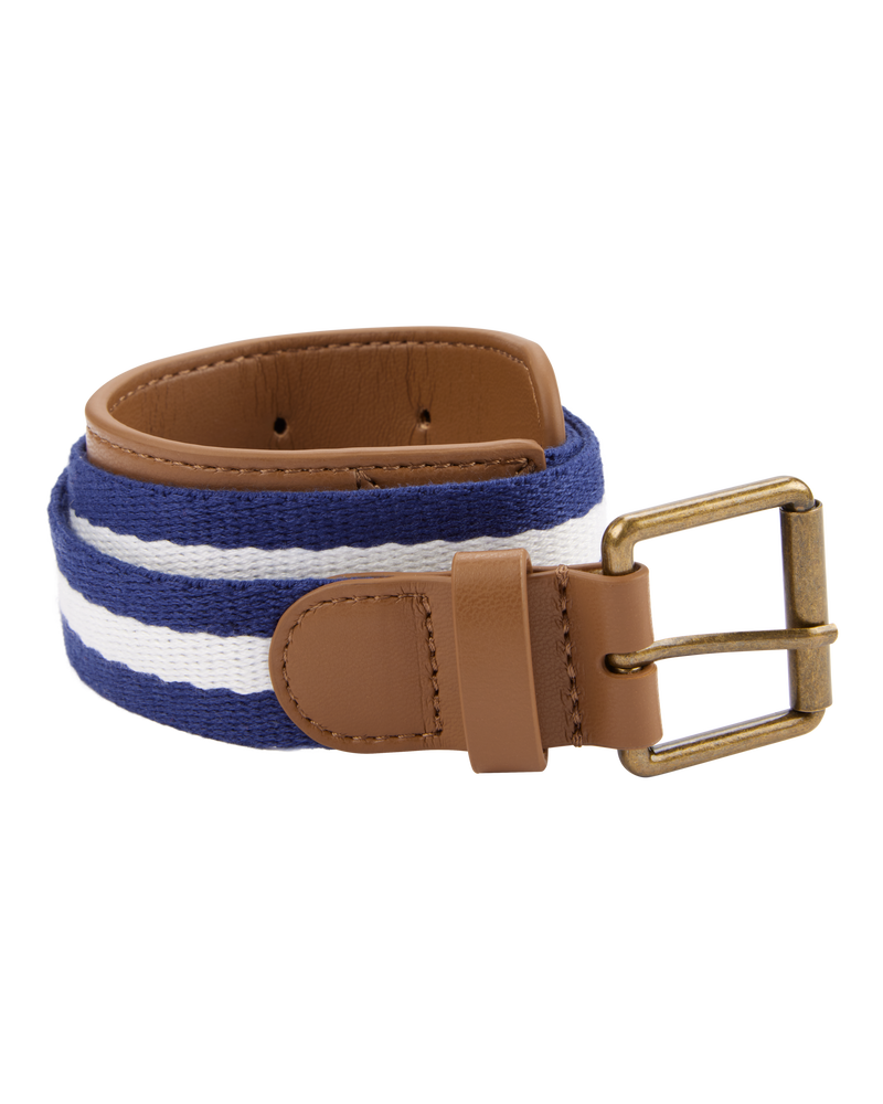 Rope Belt - White/Navy, image 1 of 1 slides