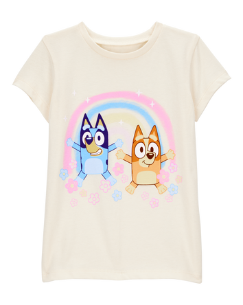 Toddler Bluey™ Short-Sleeve Graphic Tee - Cream, 