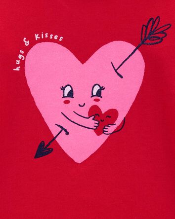 Valentine's Day Heart Graphic Tee, 