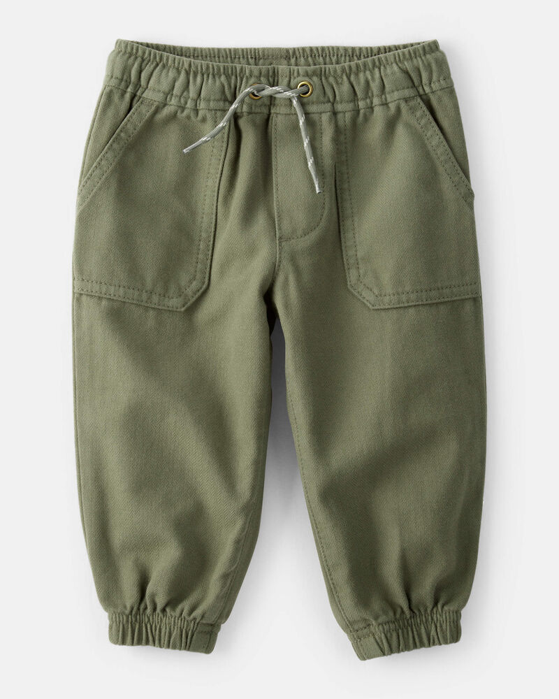 Baby Boy Herringbone Fashion Pants - Green, image 1 of 4 slides