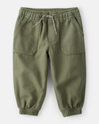 Baby Boy Herringbone Fashion Pants - Green, image 1 of 4 slides