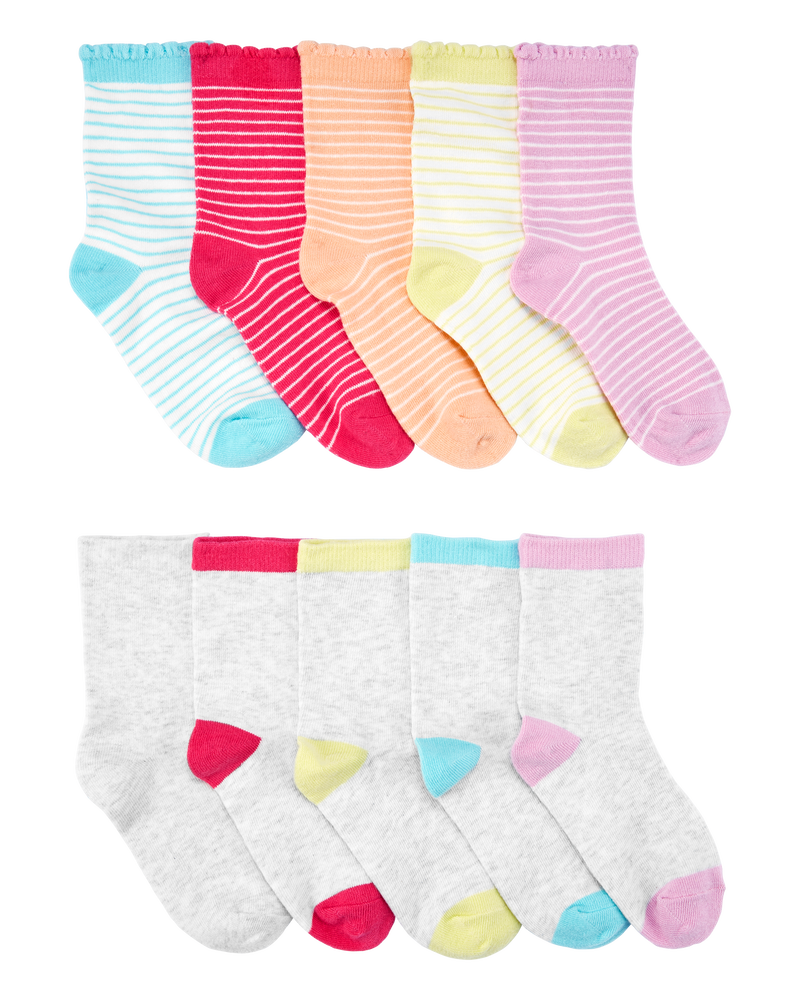 Kid 10-Pack Crew Socks, image 1 of 2 slides