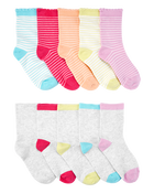 Kid 10-Pack Crew Socks, image 1 of 2 slides