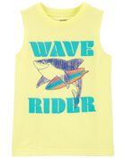 Toddler Shark Wave Rider Graphic Tank, image 1 of 2 slides