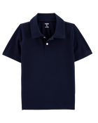 Kid Pique Uniform Polo Shirt - Navy, image 1 of 3 slides