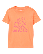 Toddler No Nap Club Short-Sleeve Graphic Tee - Orange, image 1 of 3 slides