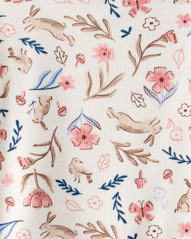 Kid 2-Piece Floral 100% Snug Fit Cotton Pajamas, image 2 of 3 slides