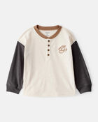 Toddler Boy Stay Wild Henley Top, image 1 of 4 slides