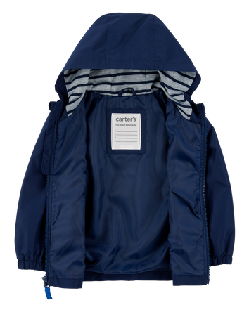 Baby Solid Windbreaker Jacket - Navy, 