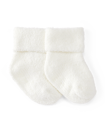 Baby 4-Pack Foldover Chenille  Booties, 