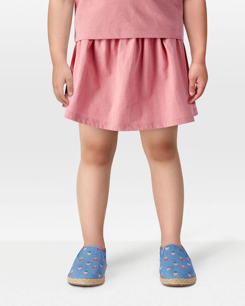Toddler Pull-On Skort - Pink, image 2 of 6 slides