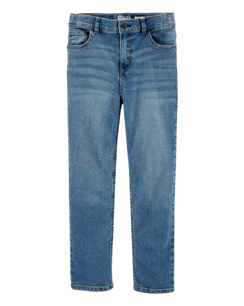 Kid Medium Wash Straight-Leg Jeans, 