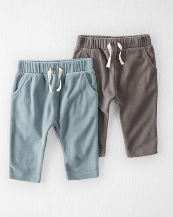 Baby 
2-Pack Recycled Fleece Pants
, 