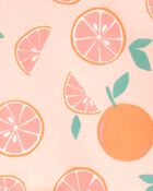 Toddler 2-Piece Orange Slice Long-Sleeve Rashguard Set - Orange, image 2 of 4 slides