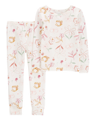 Toddler 2-Piece Ivory PurelySoft Pajamas, image 1 of 4 slides