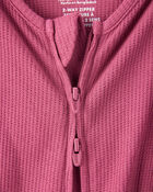 Baby Girl PurelySoft Long-Sleeve Sleep & Play - Burgundy, image 6 of 8 slides