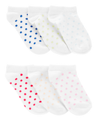 Kid 6-Pack No-Show Socks, image 1 of 3 slides