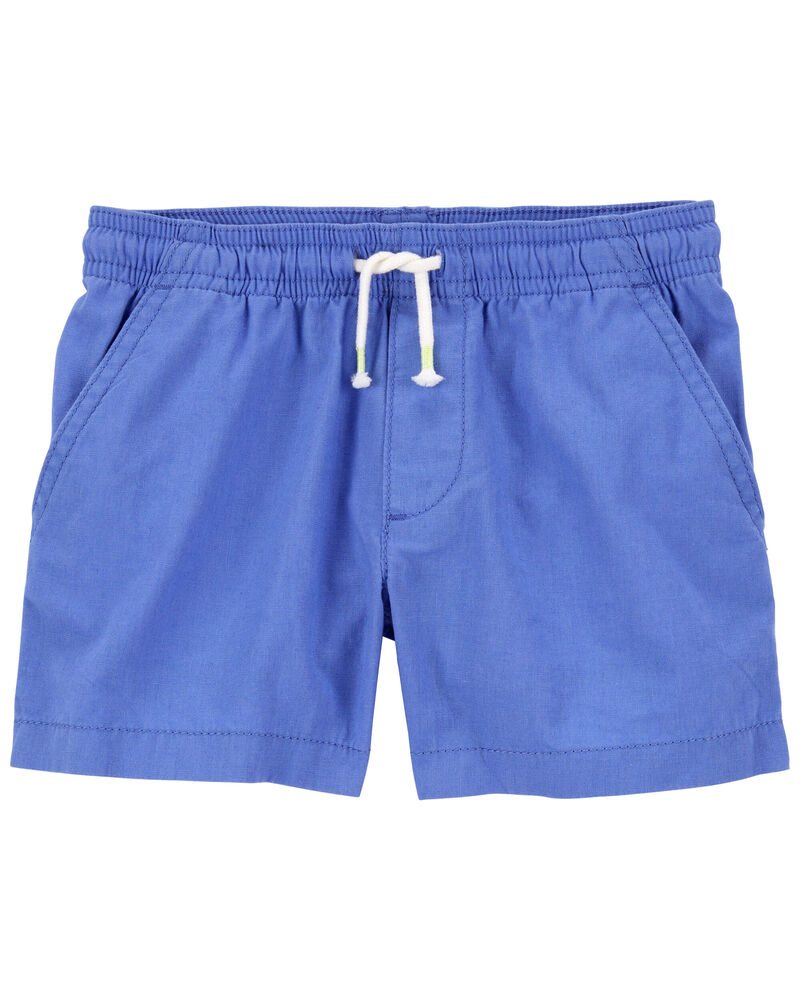 Toddler Pull-On Linen Shorts, image 1 of 3 slides