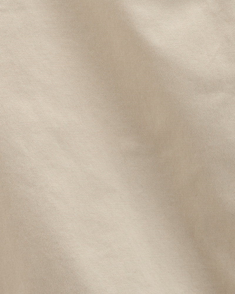 Kid Stretch Chino Uniform Shorts - Khaki, image 3 of 4 slides