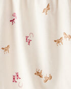 Toddler Girl Cowgirl Print Short-Sleeve Top - Cream, image 3 of 4 slides