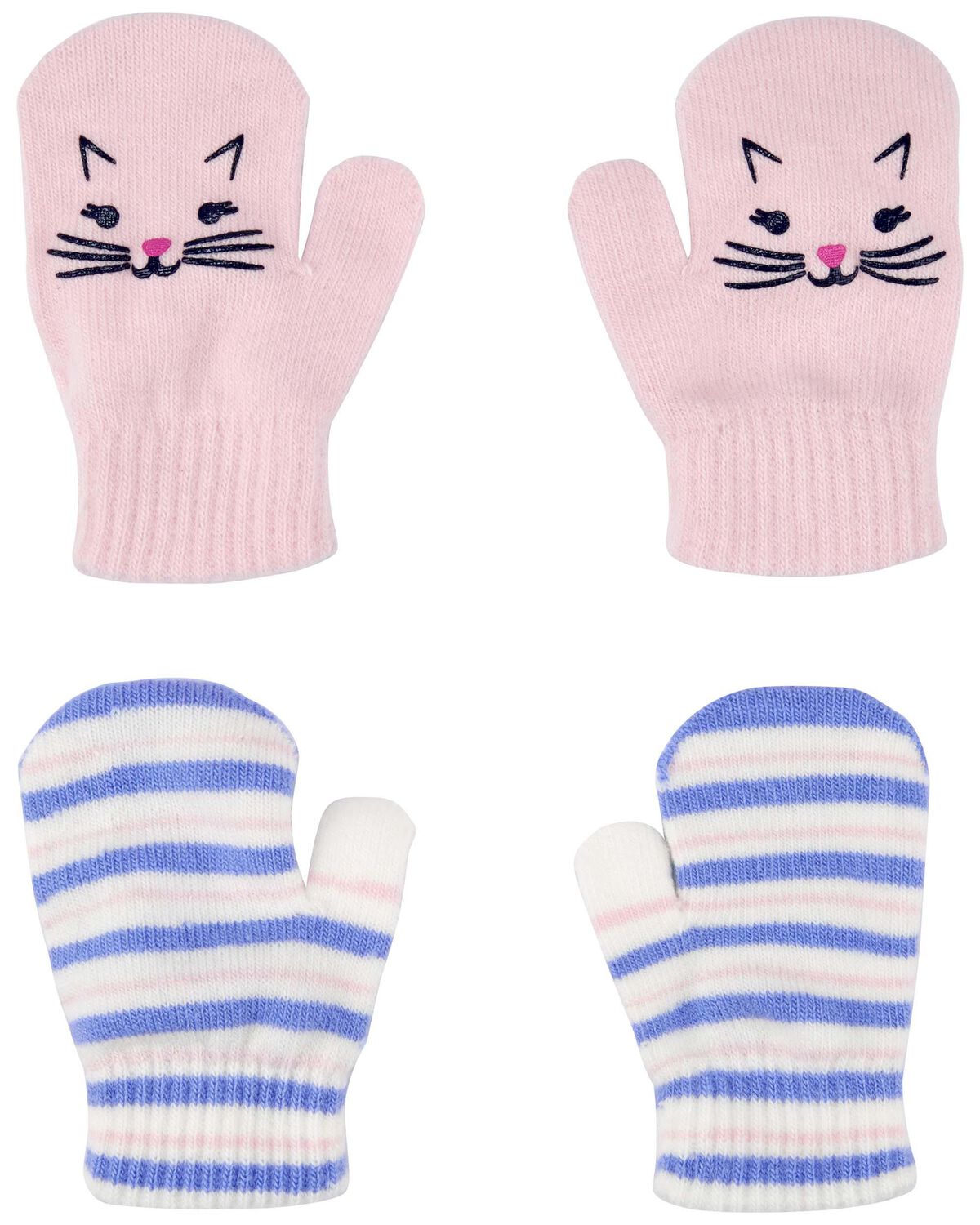 Multi Kid 2Pack Gripper Mittens
