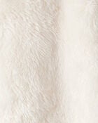 Baby Sherpa Hooded Long-Sleeve Jumpsuit - White, image 3 of 4 slides