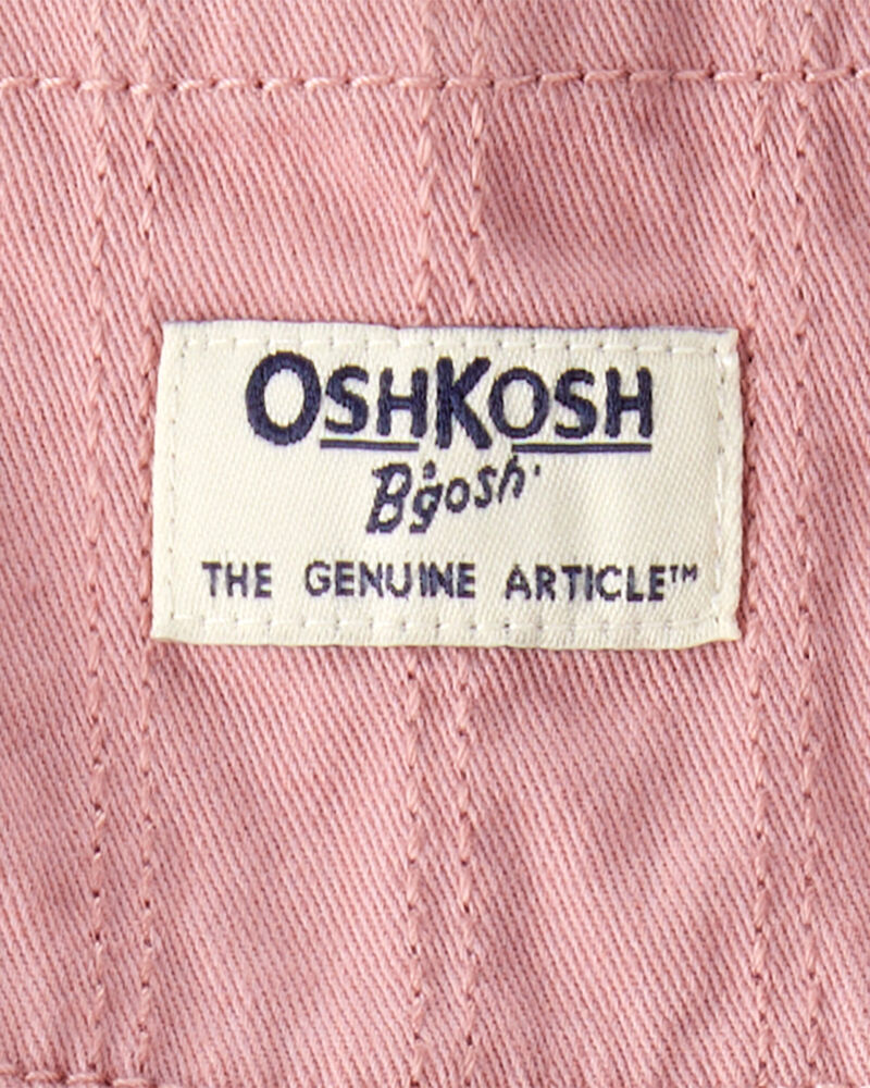 Baby Pleated 100% Cotton Jumper Dress - Pink, image 3 of 4 slides