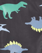 Toddler Dinosaur Color Changing Rain Jacket - Grey, image 5 of 6 slides