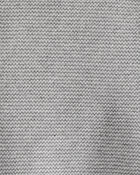 Baby Organic Cotton Sweater Knit Overalls in Heather Grey, image 2 of 6 slides