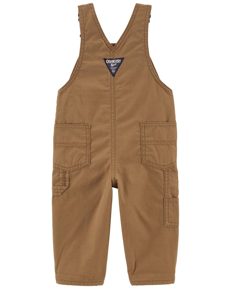 Baby 2-Piece Henley Bodysuit and Overalls Set, image 3 of 3 slides