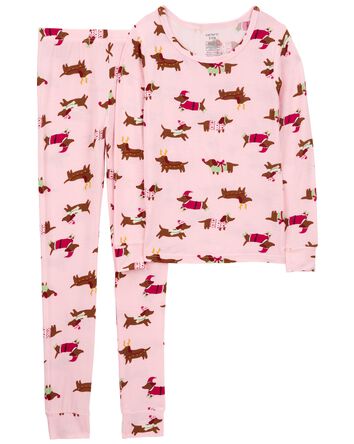 Kid 2-Piece Christmas Dog PurelySoft Pajamas, 