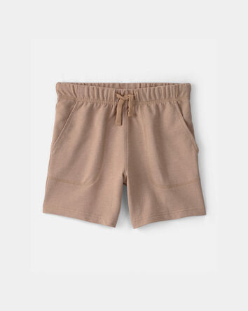 Boys French Terry Shorts - Brown, 