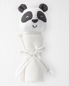 Baby Cotton Muslin Panda Lovey, image 2 of 3 slides