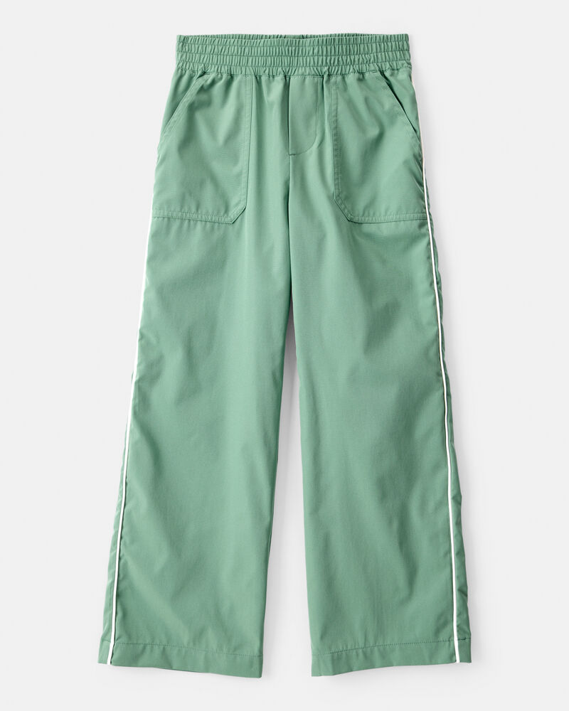 Girls Woven Active Pants - Green, image 1 of 5 slides