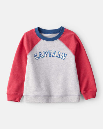 Toddler Boy French Terry Long-Sleeve Pullover Sweatshirt, 