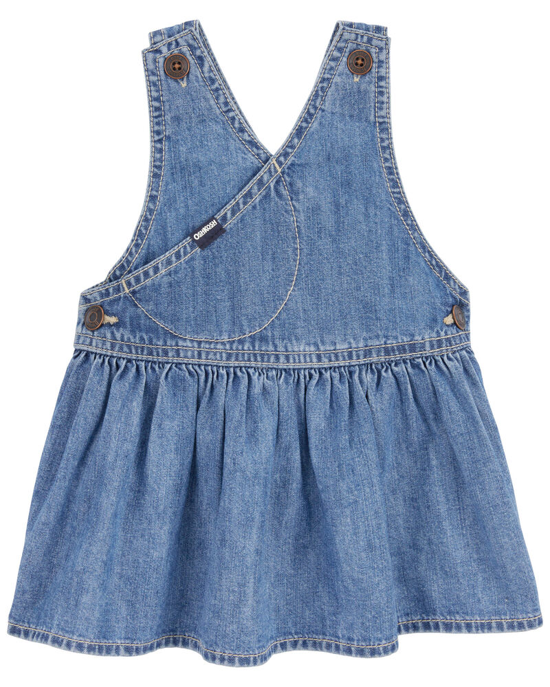 Baby Vintage Inspired Denim Jumper Dress, image 1 of 4 slides