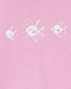 Toddler Girl 2-Piece Angelfish Loose Fit Pajamas, image 2 of 3 slides